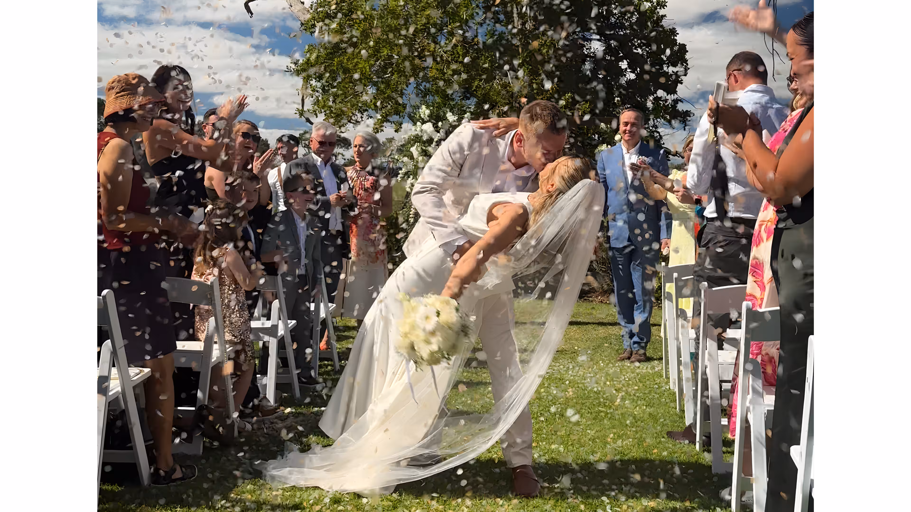 Wedding ceremony at The Boat House Riverhead Auckland wedding venue