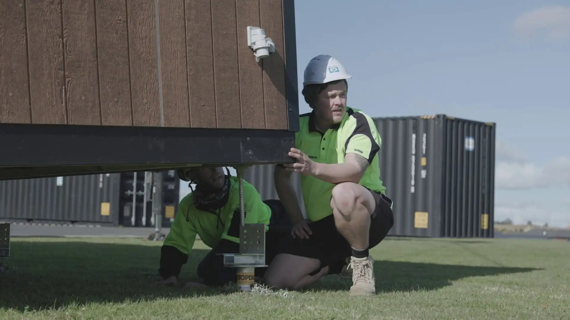 OutClass Hub modular classroom installation video filmed in Auckland.